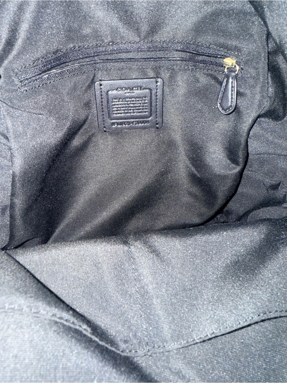 Coach Court Charlie Black Pebbled Leather Backpack Gold Hardware Pristine - Picture 9 of 11